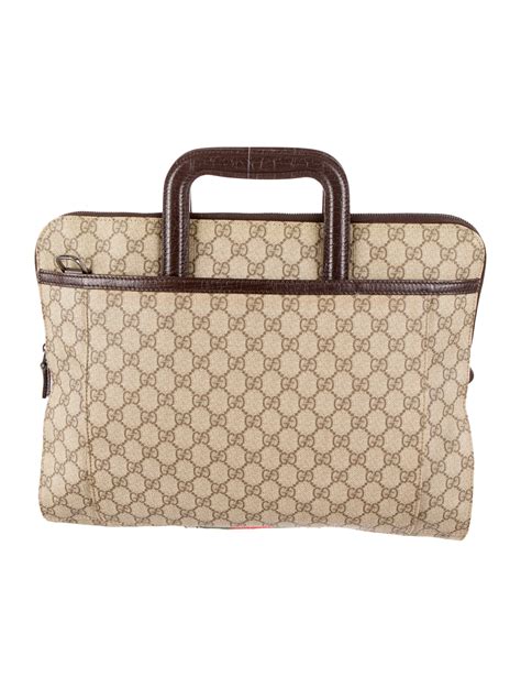 laptop sleeve gucci|Gucci rolling laptop bag.